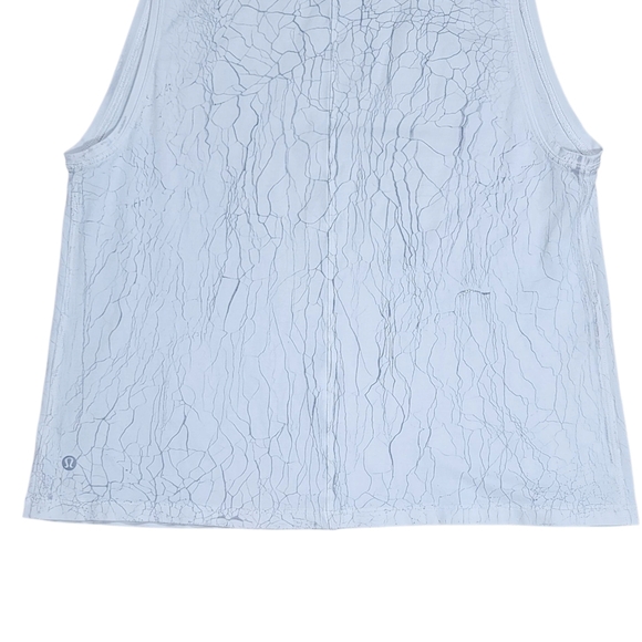 Lululemon All Yours Tank Top Size 8 Thread Dye White Silver Drop - Picture 6 of 8